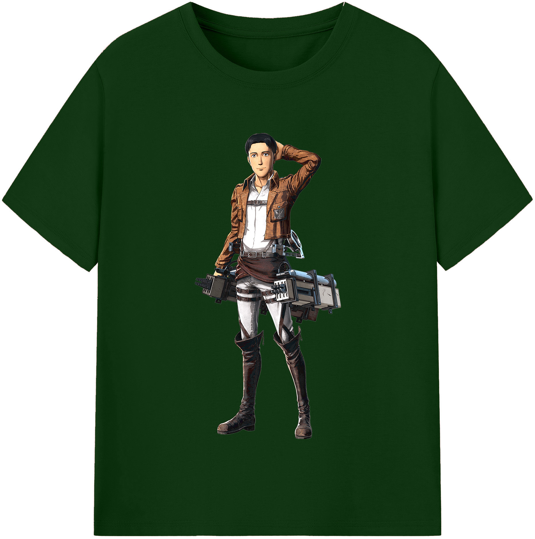 （画像用） 進撃の巨人 Attack on Titan 綿100％半袖Tシャツ（フロントプリント）